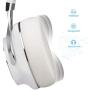 Bluetooth Headphones, Riwbox XBT-880 Wireless Bluetooth Headphones Over Ear with Microphone and Volume Control Wireless and Wired Foldable Headset for iPhone/iPad/PC/Cell Phones/TV (White&Blue)