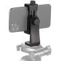Universal Smartphone Cell Phone Mount Holder Adapter for Tripods or Stands with Standard 1/4 Inch Mount Screw, can Rotates Vertically and Horizontally