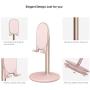 Phone Stand for Desk, Cell Phone Stand Adjustable Desk Phone Holder Tablet Holder Phone Dock (Pink)