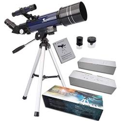 GEERTOP Telescope for Beginners 70mm Astronomy Refractor Travel Tabletop Scope with Adjustable Tripod, Christmas Birthday Gift for Kids Children