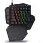 Redragon K585 DITI One-Handed RGB Mechanical Gaming Keyboard, Brown Switches, Type-C Professional Gaming Keypad with 7 Onboard Macro Keys, Detachable Wrist Rest, 42 Keys