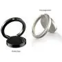 Sinjimoru Phone Ring Holder & Finger Ring Stand 360° Rotation, Phone Grip Kickstand for iPhone Attachable to Magnetic Car Mount Finger Loop for Cell Phone. Ringo Mini Metallic Black Sinjimoru Phone Ring Holder & Finger Ring Stand 360° Rotation, Phone Grip Kickstand for iPhone Attachable to Magnetic Car Mount Finger Loop for Cell Phone. Ringo Mini Metallic Black