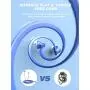 Earbuds, Vogek Tangle-Free Flat Cord Ergonomic in-Ear Headphones with Dynamic Crystal Clear Sound, Earphones with S/M/L Eartips Compatible with Samsung, Android Phone and More (Blue) Earbuds, Vogek Tangle-Free Flat Cord Ergonomic in-Ear Headphones with Dynamic Crystal Clear Sound, Earphones with S/M/L Eartips Compatible with Samsung, Android Phone and More (Blue)