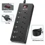Power Strip,QOLIXM Surge Protector with 6 AC Outlets & 6 USB Charging Ports,1625W/13A,6 Feet Long Extension Cord for Multiple Devices Smartphone Tablet Laptop Computer Power Strip,QOLIXM Surge Protector with 6 AC Outlets & 6 USB Charging Ports,1625W/13A,6 Feet Long Extension Cord for Multiple Devices Smartphone Tablet Laptop Computer