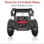 Mobile Game Controller for PUBG Mobile Controller L1R1 Mobile Game Trigger Joystick Gamepad for 4-6.5" iOS & Android Phone(W10 Update) (Upgraded Version 2000mAh)