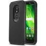 CasemartUSA Phone Case for [Motorola Moto E5 (XT1920DL)], [DuoTEK Series][Black] Shockproof Cover [Impact Resistant][Defender] for Moto E5 (Tracfone, Simple Mobile, Straight Talk, Total Wireless)
