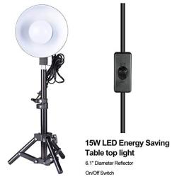 Emart 2 x 15W Table Top Photography Studio LED Lighting Kit with Light Stand Tripod