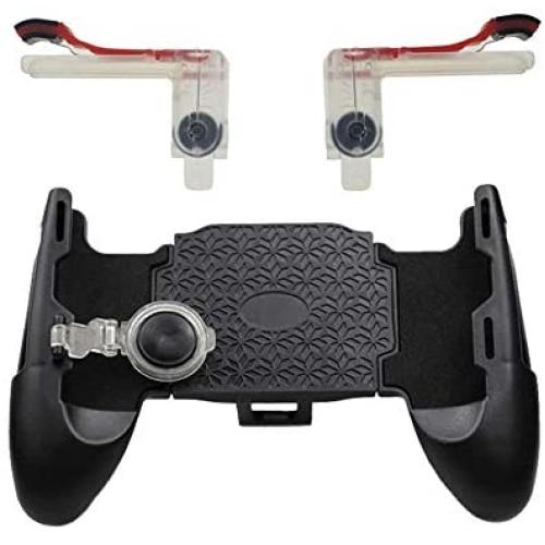 ASDQ for Pubg Gamepad, for Mobile Phone Game Controller, Shooter Trigger Fire Button, for iOS Android Phone Game Pad Accessories (Color : Clear)