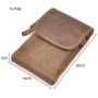 NKns Fanny Pack Mens Leather Purse Mens Pockets Mobile Phone Bag Mens Passport Holder