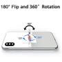 Attom Tech Transparent Phone Ring Holder Grip 360 Degree Free Rotation, Clear Cell Phone Finger Ring Kick-Stand for - for iPhone X 8 7 Plus 6S 6 5s 5 SE, Galaxy S9 S8 S7 S6 Edge, Note 8 5 4(Rose Gold)