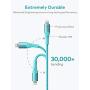 Xcentz iPad Charger 6ft, Apple MFi Certified iPhone Charger Braided Nylon Lightning Cable with Premium Metal Connector Apple Charging Cable for iPhone 11/XS/Max/XR/X/8/7/6S/6 Plus, iPad Mini/Air-Blue