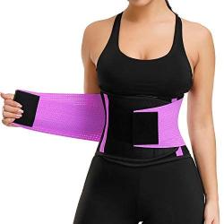 VENUZOR Waist Trainer Belt for Women - Waist Cincher Trimmer Weight Loss Ab Belt - Slimming Body Shaper Belt - Sport Workout Back Support Girdle Belt