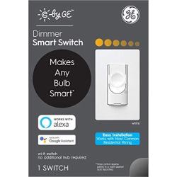 C by GE 3-Wire Smart Switch - Dimmer - Works with Alexa + Google Home Without Hub, Single-Pole/3-Way Replacement, White