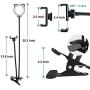 Lusweimi Selfie Ring Light with Cell Phone Holder & 25" Arms，Ring Light Clamp Compatible for iPhone & Android Smart Phone, Desk Lamp with Lazy Bracket for Live Stream/Makeup/YouTube/Photography