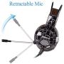 XIBERIA E1 PS4 Gaming Headset Xbox One Headphones Computer PC Mic Stereo Gamer Microphone for PC/Playstation 4/Xbox One/Laptop/Tablet/Cell Phone/Mac