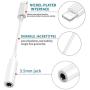 [Apple MFi Certified] iPhone 3.5 mm Headphone Jack Adapter, Lightning to 3.5mm Headphone Aux Audio Dongle Splitter Jack Adaptor Compatible for iPhone 11/11 Pro/XR/XS Max/X/8/7 Support All iOS System