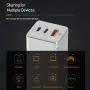 USB C Wall Charger, Baseus 65W Fast Portable 3 Port Charger [GaN Tech], USB-C QC PD 3.0 Power Adapter, Type C Charging Block for iPhone 11 Pro, iPad Pro, MacBook, Surface, USBC Laptop, Samsung, Pixel