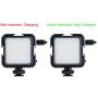 ELIVERN LED Camera Light, 42 LED Video Light, 2-Levels Adjustable, 2000 mAh Rechargeable Battery
