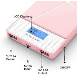 Portable Power Bank 10000mAh Output External Cell Phone Battery Pack with LED for Smartphones Tablet Camera