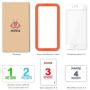 MANTO 2-Pack Screen Protector for iPhone SE (2020) 8 7 6S 6 4.7 Inch Full Coverage Tempered Glass Film Edge to Edge Protection White