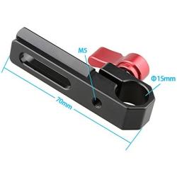 CAMVATE 15mm Single Rod Clamp with NATO Rail(Red)