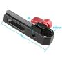 CAMVATE 15mm Single Rod Clamp with NATO Rail(Red)