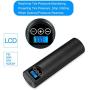 YTA Portable Air Compressor Pump, Mini Air Inflator Hand Held Tire Pump Rechargeable 2000mAh with LED Light and 150 PSI Maximum Inflation Pressure for Ball, Car Bicycle Tire and Other Inflatables