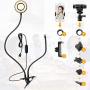 Webcam Light Stand for Live Stream, Selfie Ring Light with Webcam Mount for Logitech C925e, C922x, C930e,C922,C930,C920,C615,Brio 4K by Amada HOMFURNISHING
