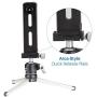 Ulanzi iPad Tripod Mount, Adapter - Aluminum Metal Tablet Tripod Mount with Cold Shoe, iPad Mount for Tripod, iPad Holder for Tripod, Compatible for iPad Mini, iPad, iPad Pro, and More Tablets