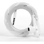 The LOOP earbuds holder headphones cord wrap 3x durable cable organizer black white clear pack