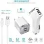 iPhone Charger, Overtime Apple MFi Certified 4ft Lightning USB Cable with Dual Port Wall & Car Charger Adapter for iPhone 11 Pro Max X Xs XR 8 7 6s 5 SE, iPad Pro Air Mini - White iPhone Charger, Overtime Apple MFi Certified 4ft Lightning USB Cable with Dual Port Wall & Car Charger Adapter for iPhone 11 Pro Max X Xs XR 8 7 6s 5 SE, iPad Pro Air Mini - White