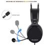 NUBWO N7 USB Gaming Headset, 7.1 Surround Sound Headphones with Noise Reduction Mic and MFB Control for PS4, Xbox One, Nintendo Switch, PC, Laptop, Mobile Phone [3.5mm & USB Jack, Black]