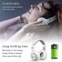 Bluedio Bluetooth 5.0 Headphones Over Ear, Wireless and Wired Bluetooth On-Ear Stereo Earphones Noise Cancelling Headsets with Microphone, Line-in/Line-Out/Amazon Web Service/Voice Contrl (White)