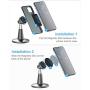 [Upgraded] Magnetic Cell Phone Stand for Desk, SUPERONE Desktop Phone Holder Compatible with iPhone 11 Pro Xs Xs Max Xr X 8 7 6, Samsung, Google Pixel and More