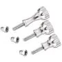 GoPro Thumb Screw Set, MEIQ 3Pcs Aluminum Thumbscrew Accessories Tripod Mount Adapter, Thumb Knob Compatible for Gopro Session, Hero 7,6,5,4,3,3+,2,1and DJI OSMO Action Cameras (Silver) GoPro Thumb Screw Set, MEIQ 3Pcs Aluminum Thumbscrew Accessories Tripod Mount Adapter, Thumb Knob Compatible for Gopro Session, Hero 7,6,5,4,3,3+,2,1and DJI OSMO Action Cameras (Silver)