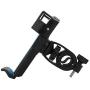 Enrilior PVC Mountain Bicycle Mobile Phone Holder Bracket Bike Handlebar Cellphone Rack(Black Blue)