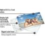 Americanflat Acrylic Picture Frame in Clear - Scratch Resistant with Magnetic Corners & Freestanding for Tabletop - 3.5" x 5"
