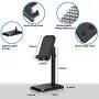 B-Land Cell Phone Stand, Adjustable Phone Holder Stand for Desk, Universal Desktop Phone Stand Tablet Stand Compatible with iPhone SE 11 Pro XS Max XR X 8 7 6S Plus Samsung Galaxy S10 S9 & Tablets B-Land Cell Phone Stand, Adjustable Phone Holder Stand for Desk, Universal Desktop Phone Stand Tablet Stand Compatible with iPhone SE 11 Pro XS Max XR X 8 7 6S Plus Samsung Galaxy S10 S9 & Tablets