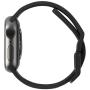 URBAN ARMOR GEAR UAG Compatible with Apple Watch 40mm 38mm Series 5/4/3/2/1 Silicone Band Scout [Black] Slim Adjustable Waterproof Sporty Replacement Watch Strap