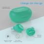 Kurdene Small Wireless Earbuds,Bluetooth Earbuds with Charging Case Bass Sounds IPX8 Waterproof Sports Headphones with Mic Touch Control 24H Playtime for iPhone/Samsung/Android-Grass Blue