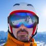 Dioche Ski Goggles, Professional Snowboard Skate Skiing Glasses Outdoor Sports Windproof Goggles