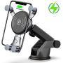 [2020 New] Wireless Car Charger, Dashboard & Windshield Car Mount, Cell Phone Holder, Compatible with iPhone 11/11 Pro/11 Pro Max/Xs MAX/XS/XR/X/8/8+, Galaxy Note10/S10/S20 Series