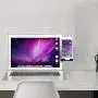 Cell Phone Holder That Clip on Monitor for Laptop or Desktop Monitor,Cell Phone Stand Smart Phone Dock Mobile mounts Phone Clip for Universal Computer Display,Cell Phone mounts -Black