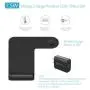 FACEVER Qi Wireless Charger, 2 in 1 Fast Charging Station Compatible for Apple Watch Series 1 2 3 4 5, iPhone 11 Pro Max X XS XR 8 8 Plus, Phone and Watch Stand Dock, Black