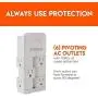 ECHOGEAR On-Wall Surge Protector with 6 Pivoting AC Outlets & 1080 Joules of Surge Protection - Low Profile Design Installs Over Existing Outlets to Protect Your Gear ECHOGEAR On-Wall Surge Protector with 6 Pivoting AC Outlets & 1080 Joules of Surge Protection - Low Profile Design Installs Over Existing Outlets to Protect Your Gear