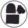 Winter Warm Clothing Set - Beanie Hat, Scarf and Touch Screen Gloves [3in1 Set]