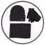 Winter Warm Clothing Set - Beanie Hat, Scarf and Touch Screen Gloves [3in1 Set]