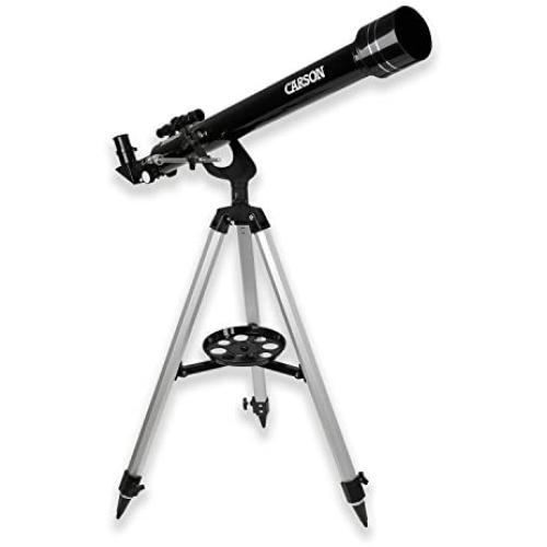 Carson SkySeeker 40-100x60mm Refractor Beginner Telescope with Tripod (JC-1000)