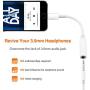 [Apple MFi Certified] iPhone 3.5 mm Headphone Jack Adapter, Lightning to 3.5mm Headphone Aux Audio Dongle Splitter Jack Adaptor Compatible for iPhone 11/11 Pro/XR/XS Max/X/8/7 Support All iOS System