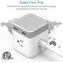 BESTEK Power Strip with USB, Vertical Cube Mountable Power Outlet Extender with 3 Outlets, 4 USB Ports, 5-Foot Extension Cord and Detachable Base for Easy Mounting BESTEK Power Strip with USB, Vertical Cube Mountable Power Outlet Extender with 3 Outlets, 4 USB Ports, 5-Foot Extension Cord and Detachable Base for Easy Mounting